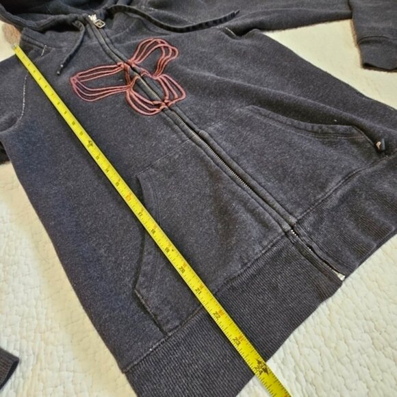 Aritzia TNA Gray Distressed Zip-up Hoodie - Picture 7 of 13